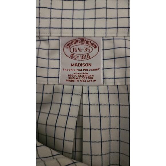 Brooks Brothers Madison Long Sleeve Button-down Dress Shirt Size 16.5 35... - Picture 3 of 5